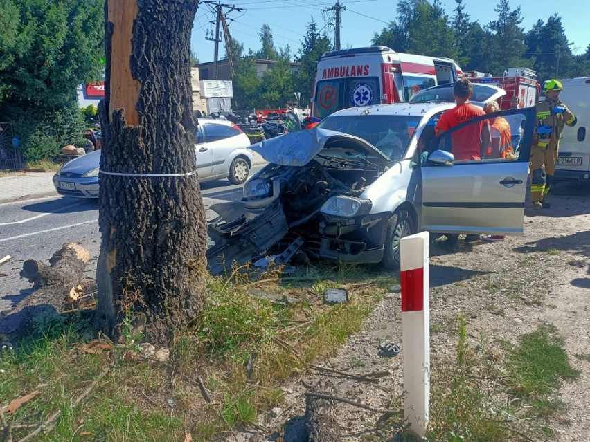 Wypadek w Pietrzykowicach 4.08.2022