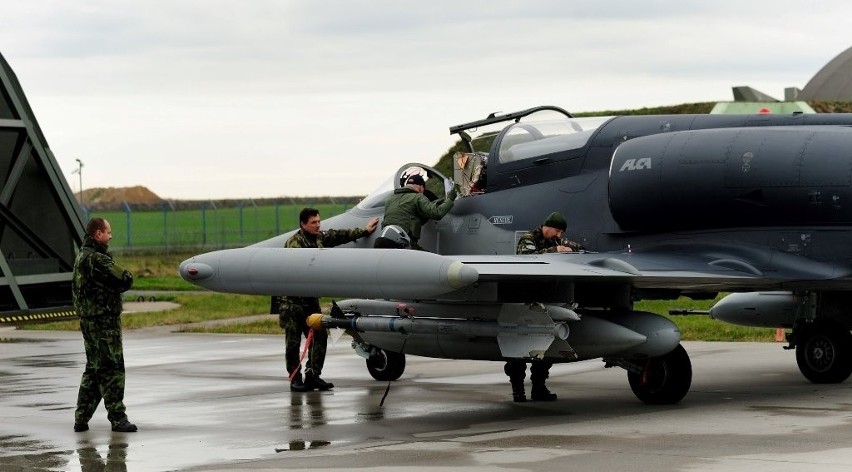 W Krzesinach pojawiły się czeskie samoloty L-159 i należące...