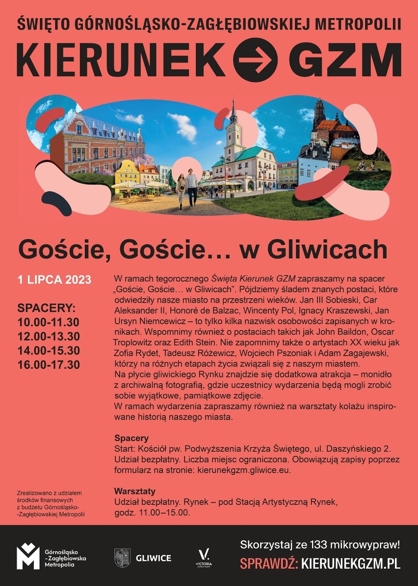 "Goście, goście... w Gliwicach" - plakat wydarzenia