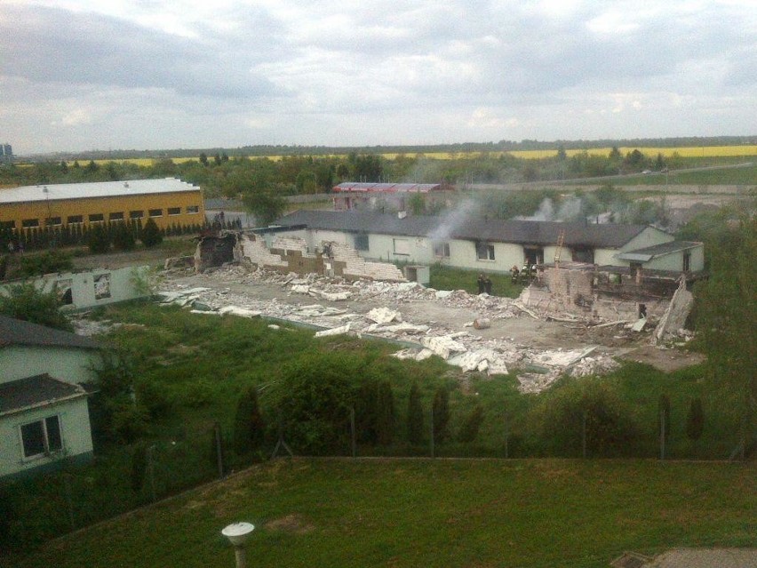 Pożar pustostanu w Janikowie