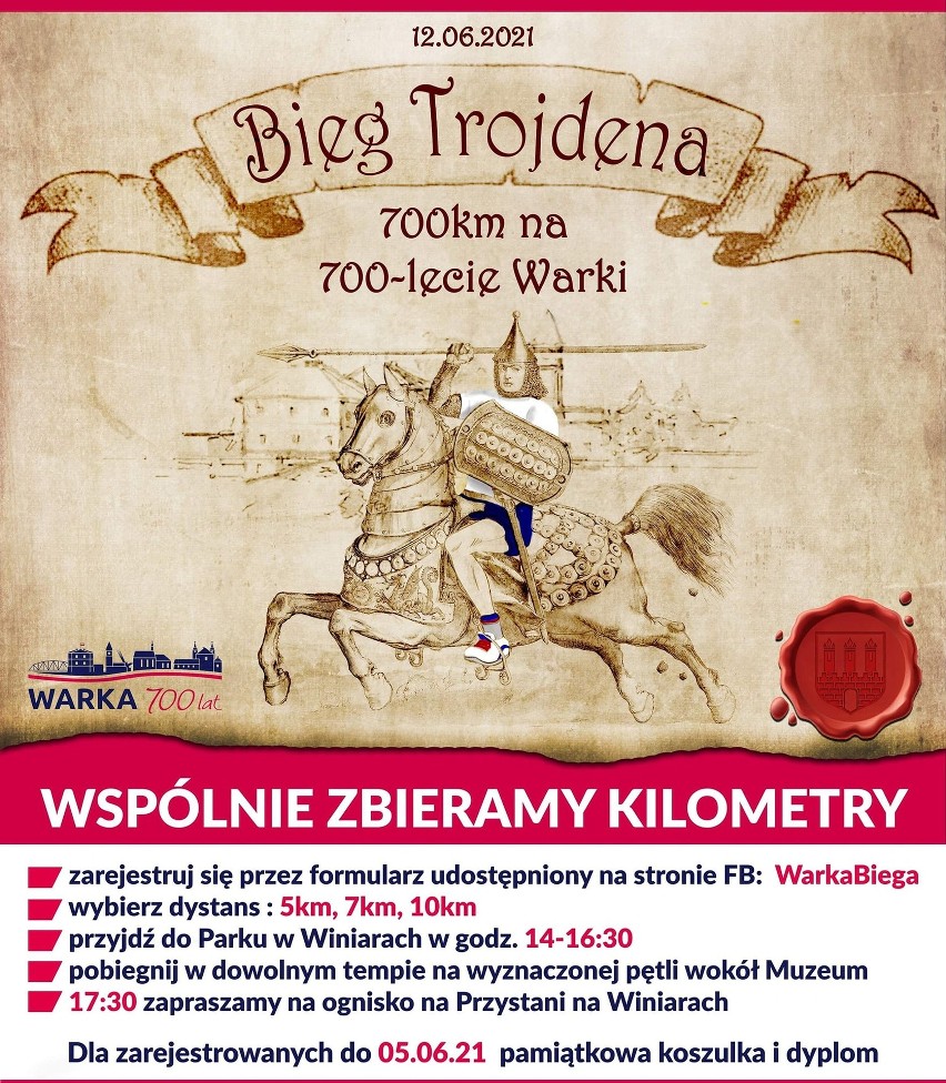 Bieg Trojdena po raz pierwszy w Warce już 12 czerwca.