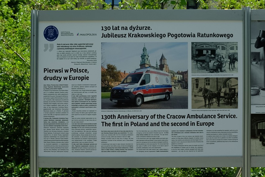 130 lat Krakowskiego Pogotowia Ratunkowego na jubileuszowej wystawie na Plantach [ZDJĘCIA]