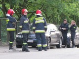 Akcja strażaków na Węgierskiej. Ulatniał się gaz z auta