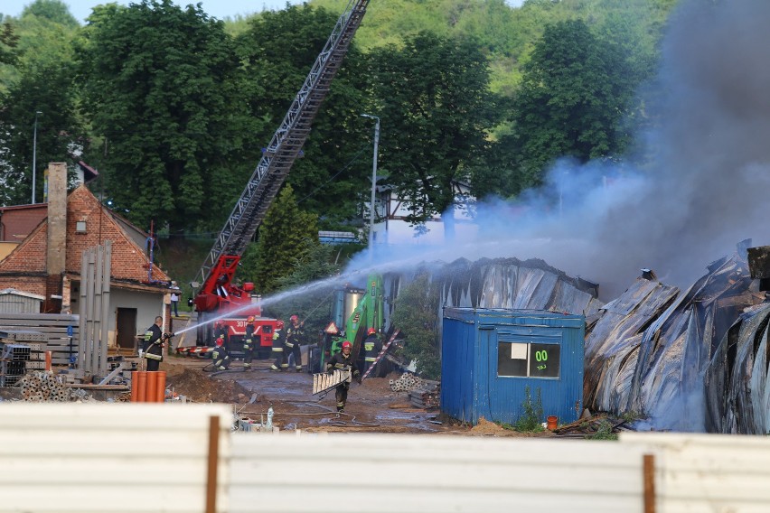 Pożar w Gdańsku przy Trakcie Świętego Wojciecha 26.06.2019....