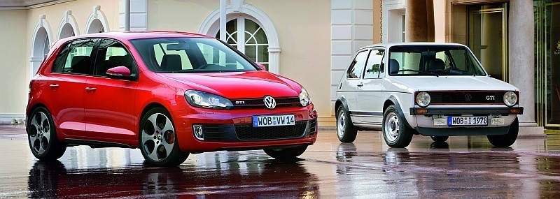 Sylwetkę nowego volkswagena golfa GTI, modelu produkowanego...