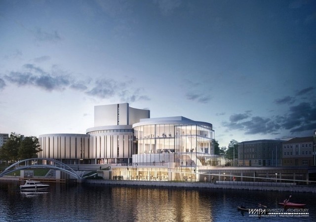Przeszklony czwarty krąg Opery Nova w Bydgoszczy - według nowych założeń, ma być gotowy i oddany do użytku w maju 2025 roku. Autorami projektu są architekci z Warsztatu Architektury Pracowni Autorskiej w Sopocie.