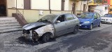 W Dąbrowie Górniczej w nocy spłonął seat ibiza, ucierpiał także drugi samochód. Czy to było podpalenie?
