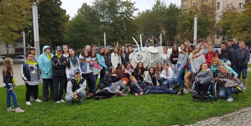 Uczniowie z Ukrainy w Kluczborku.