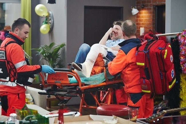 Michał Bystroń trafił do szpitala (fot. Polsat)
