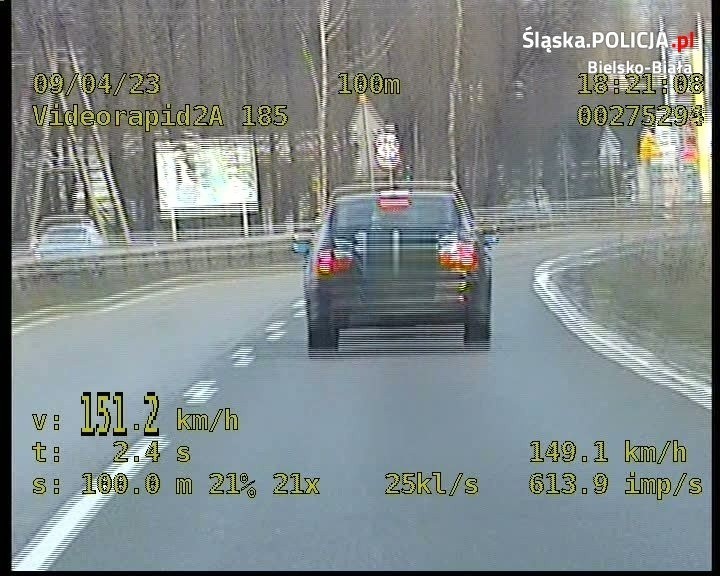 Śląskie: Surowy mandat dla kierowcy BMW. 20-latka zatrzymali bielscy policjanci z grupy Speed