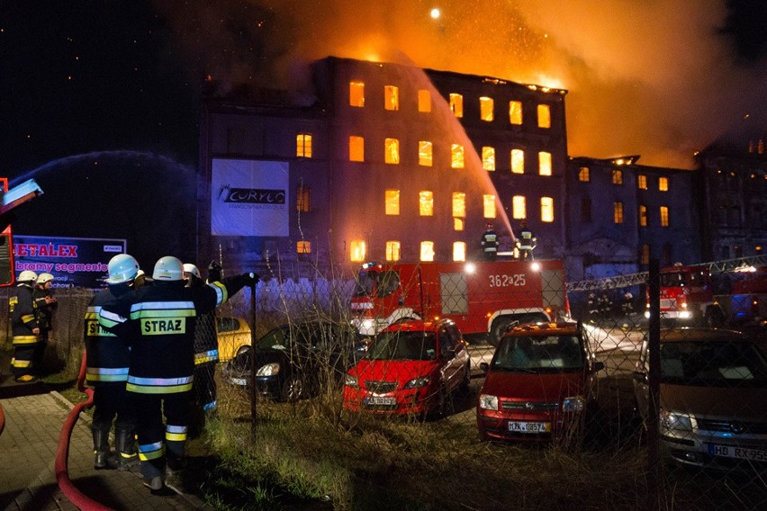 Pożar Młyna Szancera w Tarnowie.