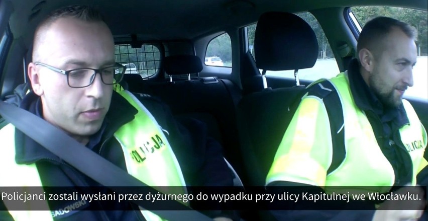 Kierowca bez uprawnień prowadził samochód, mimo że pasażer miał prawo jazdy [Kujawska Drogówka - wideo]