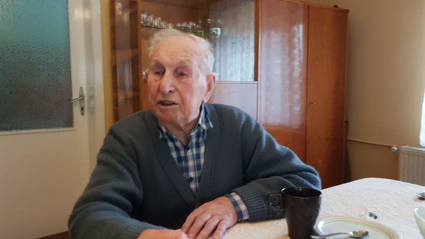 Ryszard Jendrzejek - 99 letni solenizant.