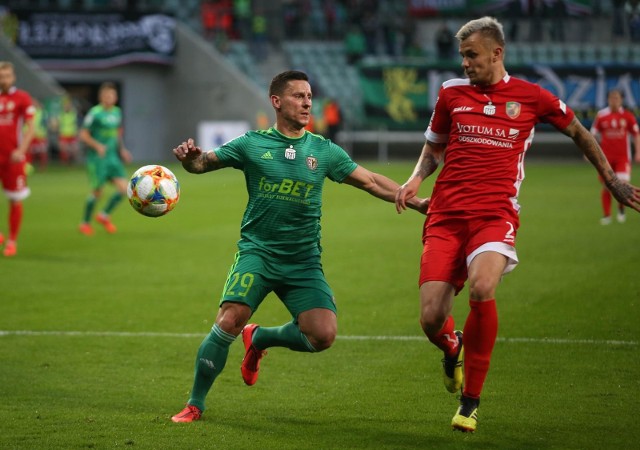 02.04.2019 wroclawslask wroclaw kontra miedz legnica pilka nozna ekstraklasa gazeta wroclawskatomasz holod / polska press