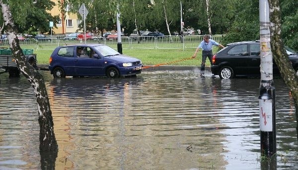 Zalane ulice w Stalowej Woli...