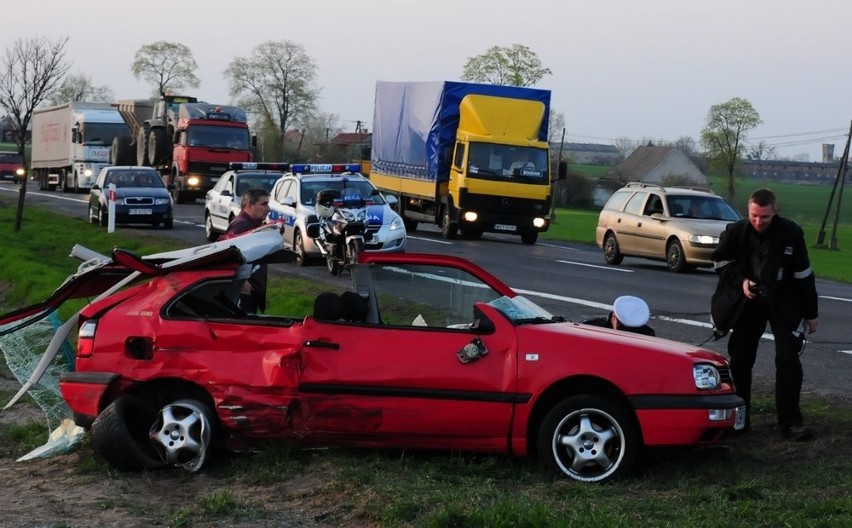 Wypadek na krajowej "jedynce" w Jeleńcu