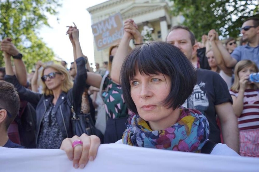 Milczący protest w Poznaniu