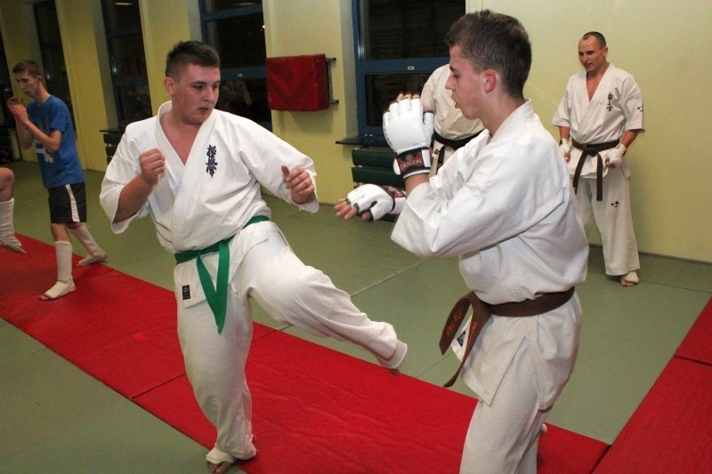 Treningi Ostrołęckiego Klubu Karate Kyokushin