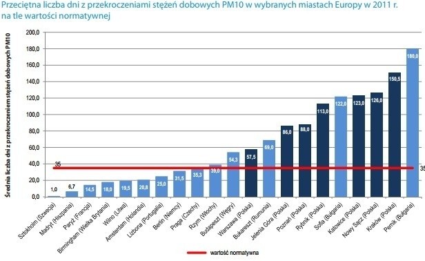 Przegrywamy ze smogiem: Rybnik, Zabrze, Katowice, Bielsko-Biała wśród najbardziej zadymionych