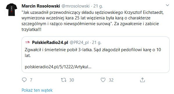 Zbigniew Ziobro: "Będzie kasacja w sprawie mordercy i gwałciciela dziecka". Echa wyroku, w którym łódzki sąd obniżył wyrok oprawcy dziecka