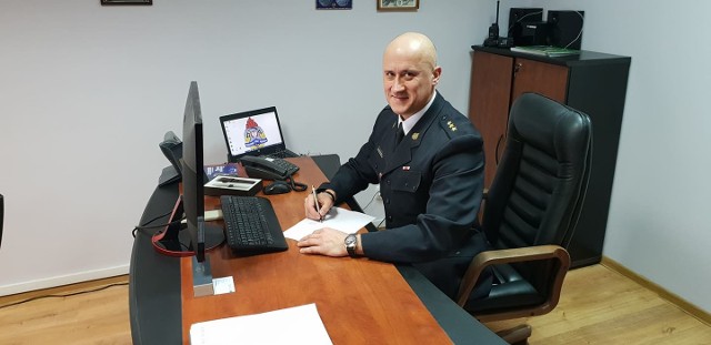 Kapitan Mariusz Morawski pełni obowiązki komendanta PSP w Żarach od 1 lutego.