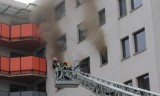 Pożar mieszkania w bloku przy ul. Blokowej 4 w Białymstoku (foto)