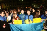 Łódź solidarna z Ukrainą. Wiec na placu Wolności [ZDJĘCIA]
