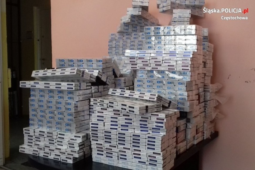 Częstochowa: Policja przejęła kontrabandę. Znaleziono 1600 paczek papierosów bez akcyzy