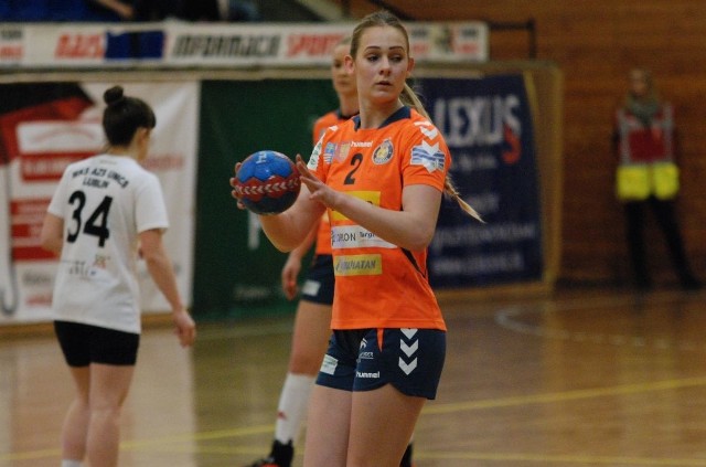 Korona Handball gra w sobotę w Kwidzynie. Na zdjęciu Kornelia Czubaj.