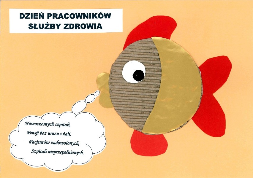 Zosia Wiązek namalowała najładniejszą kartkę Dnia Służby Zdrowia