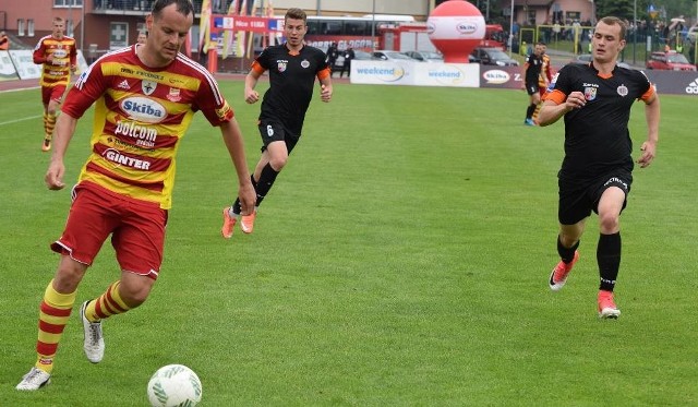 Tomasz Mikołajczak strzelił drugiego gola dla Chojniczanki