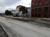 Remont na pl. Rapackiego w Toruniu. Co udało się zrobić przez ponad dwa miesiące?