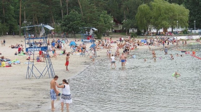 Plaża główna w Przyjezierzu