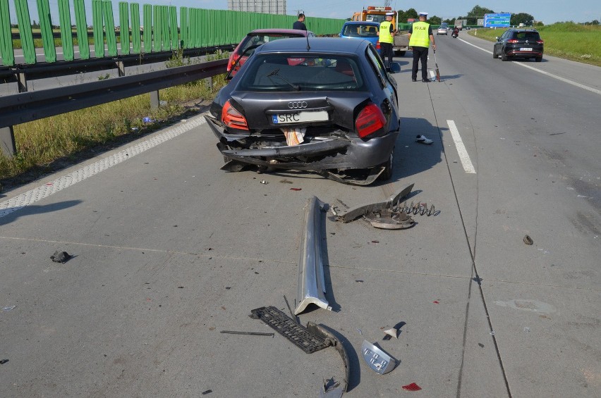 Wrocław: Wypadek na autostradzie A4. Korek miał ponad 10 km (ZDJĘCIA)