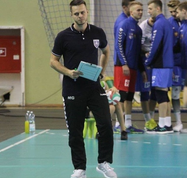 Mateusz Grabda, trener Klubu Piłki Siatkowej Kielce.