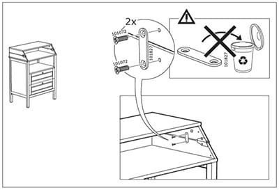 IKEA alarmuje: komoda SUNDVIK z przewijakiem niebezpieczna. Może spaść z niej dziecko OSTRZEŻENIE UOKIK [13. 5. 2019 r.]