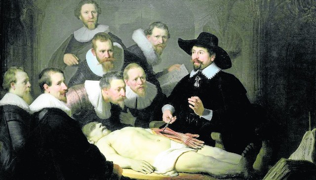 „Lekcja anatomii doktora Tulpa” mistrza Rembrandta - w Amsterdamie w czasach malarza sekcje wykonywano publicznie, raz w roku