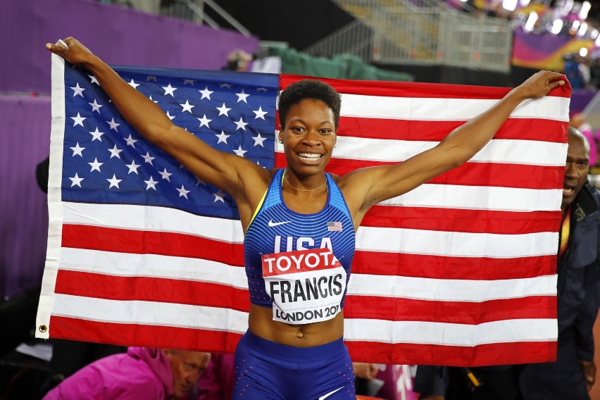 Phyllis Francis (USA) - złoty medal w biegu na 400 m