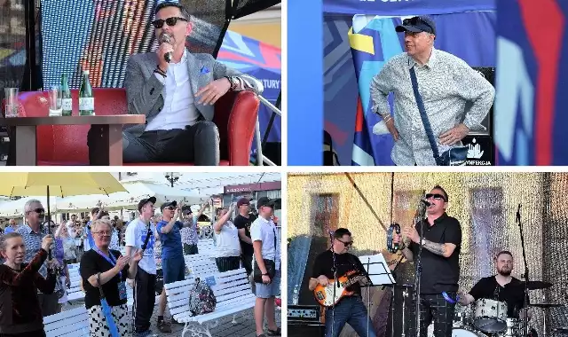 Podczas wtorkowej (8 czerwca) "Kawki z Gwiazdami", w ramach Ino Pop Festiwal, inowrocławianie mieli okazję poznać bliżej Krzysztofa Ibisz i Krzysztofa Vargę. Na scenie na Rynku zagrał "Nocny Stróż"