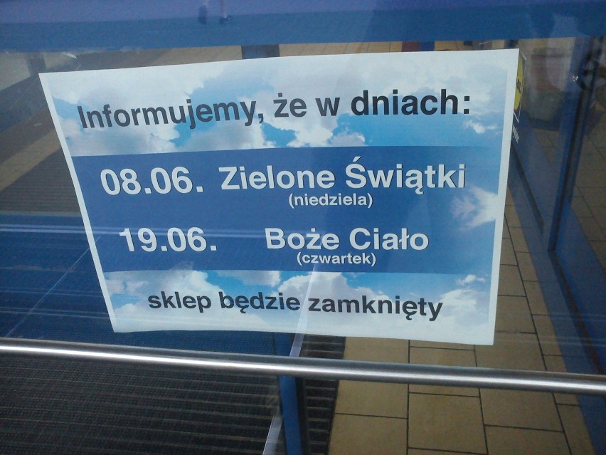 Dziś zamknięte sklepy, bo Zielone Świątki. Wrocławianie zaskoczeni