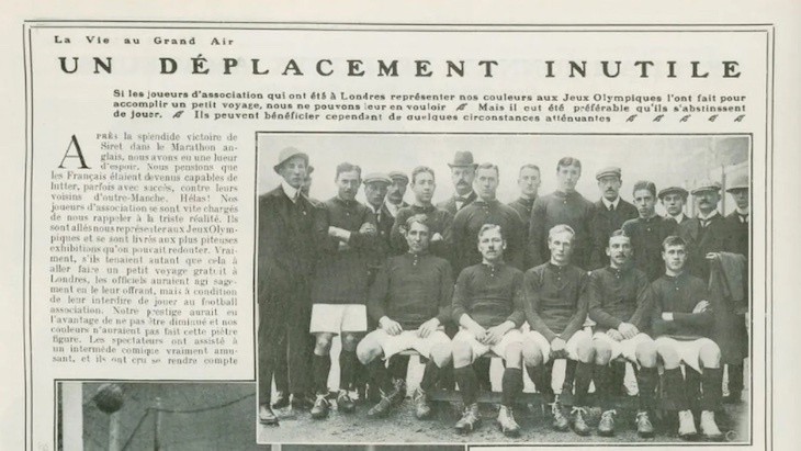 Reprezentacja Danii z igrzysk olimpijskich 1908 w Londynie....