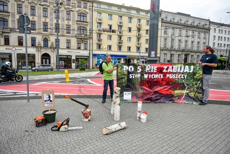 Stop wycince - protest w Poznaniu