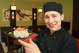 Uramaki z łososiem z kieleckiej restauracji Sushi Nigiri