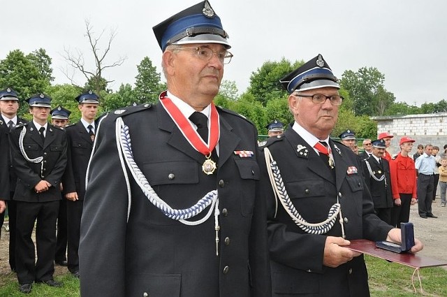 Najważniejsze odznaczenia strażackie otrzymali: Złoty Znak Związku  - Marian Dołowski i Medal Honorowy im. Bolesława Chomicza  - Zenobiusz Urbańczyk.