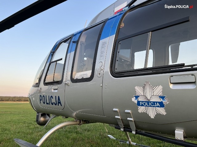 W Katowicach i Gliwicach na czas trwania Mistrzostw Świata w Piłce Siatkowej Mężczyzn 2022 nad bezpieczeństwem z powietrza czuwa policyjny śmigłowiec Bell 407GXi.