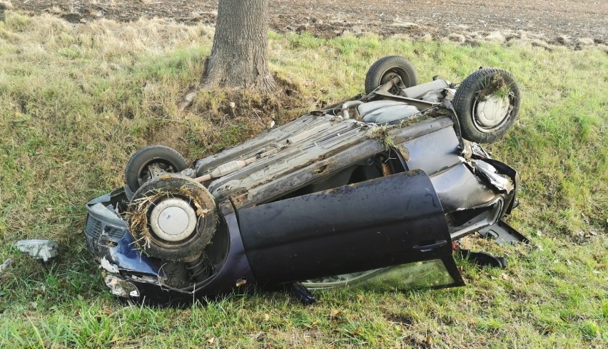 Wypadek w Kapustowie na drodze krajowej nr 22. 29.09.2020 r. Dwie osoby ranne 