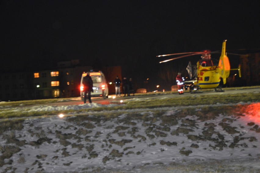 Beata Szydło odleciała spod szpitala helikopterem