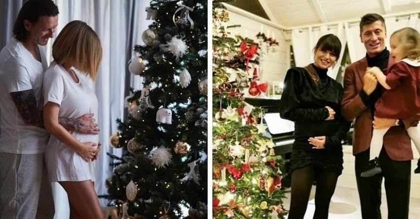 Święta gwiazd 2019. Małgorzata Rozenek-Majdan i Anna Lewandowska cieszą się ciążą przy choince. Jak wyglądały ich święta?