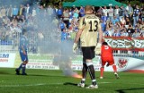 Echa protestu kibiców GKP na meczu z Widzewem