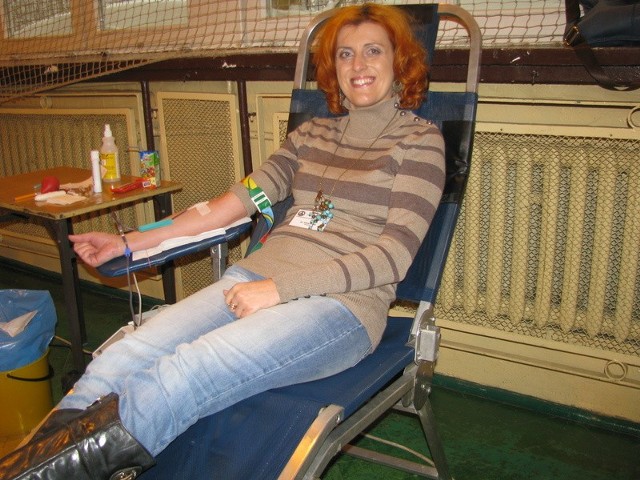 Justyna Prokop, nauczycielka BHP z Zespołu Szkół Samochodowych w Radomiu zdecydowała się po raz pierwszy oddać krew i znalazła się w bazie niespokrewnionych dawców szpiku.